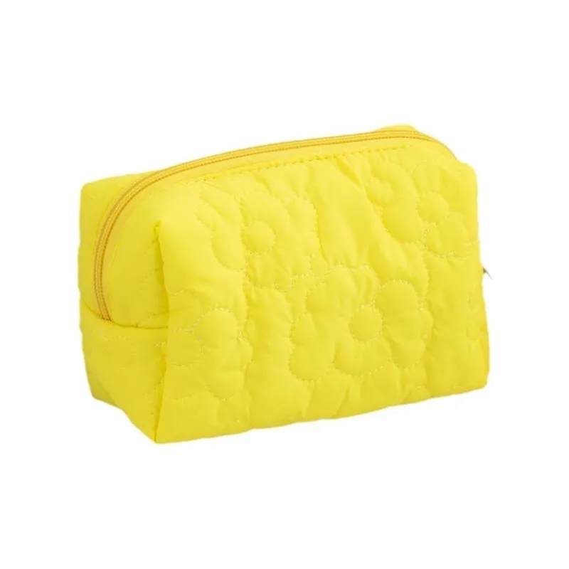 ZHIYIN Large Capacity Candy Quilting Floral Skincare Storage Bag Portable Toiletry Bag Make up Tools-0