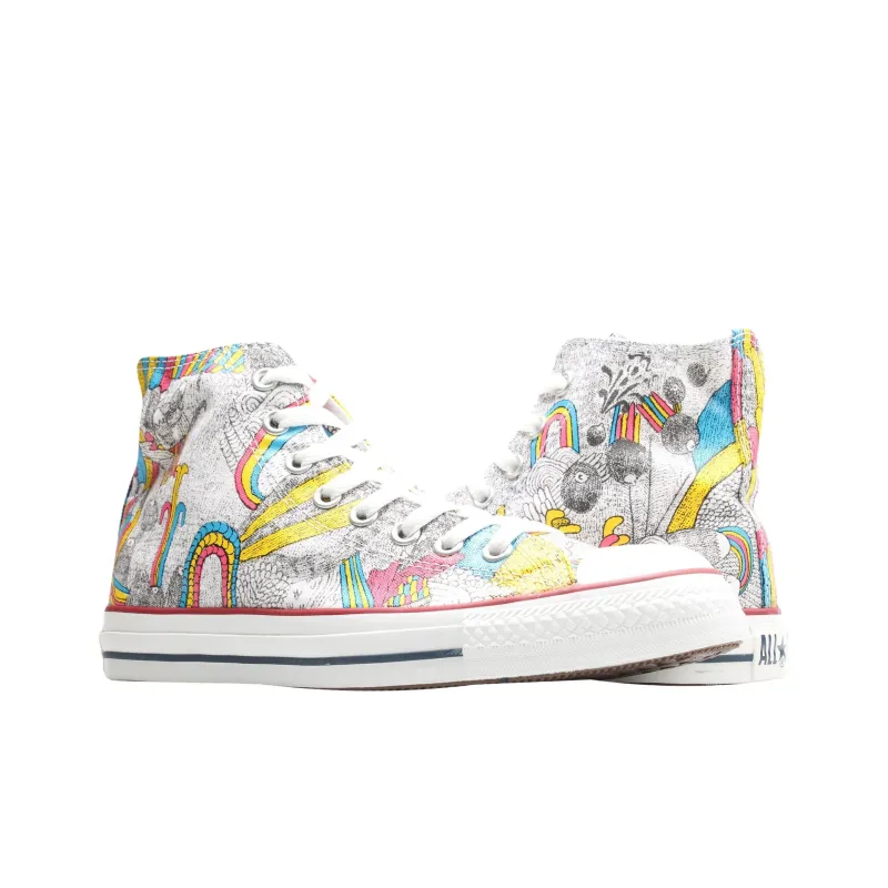Converse Chuck Taylor All Star Abrasion Resistant High Top Canvas Shoes Unisex White-2