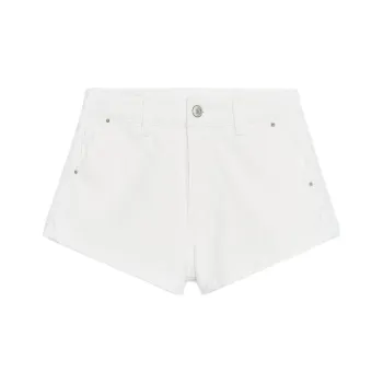 ZARA Trf Denim Shorts Women's White