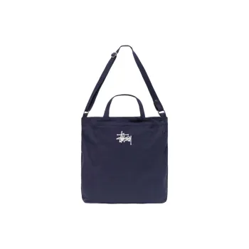 Stussy Cotton Crossbody One Shoulder Handbag Unisex Marine Blue