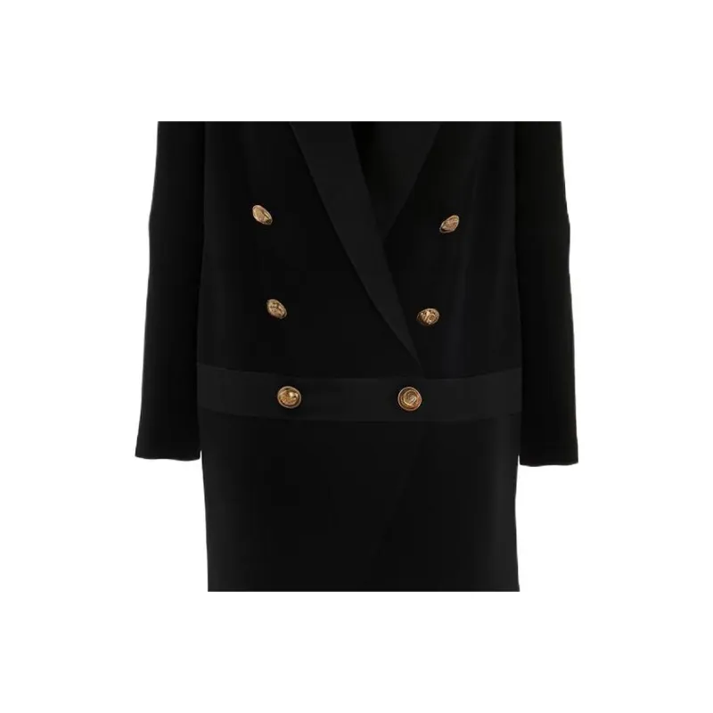 BALMAIN Long-Sleeved Dresses Women's Black-4