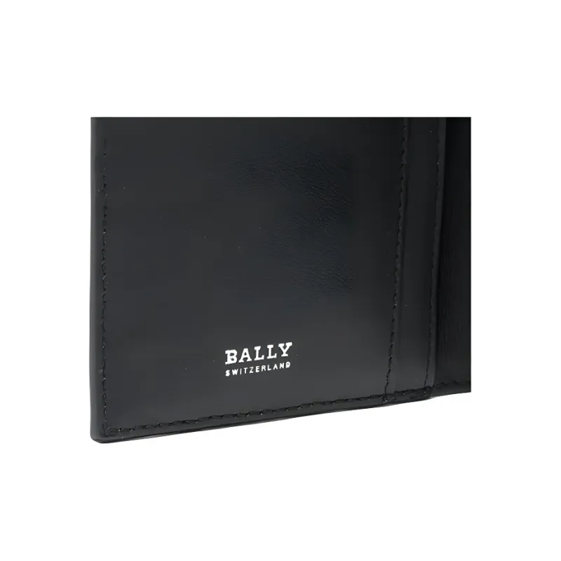 BALLY Leather Wallet Men's Black-6
