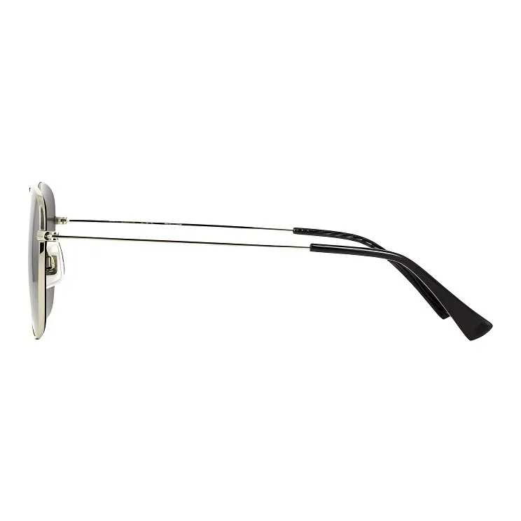Maui Jim Metal Square Sunglasses Unisex Silver-2