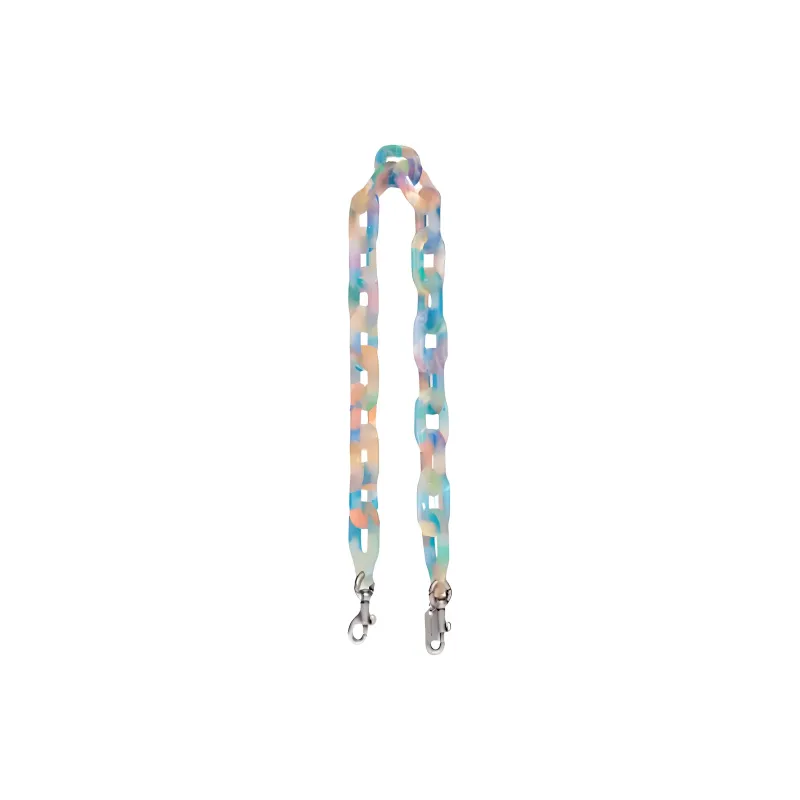 COACH Recycled Resin Bag Accessory Short Bag Strap Women's Blue Rainbow-0