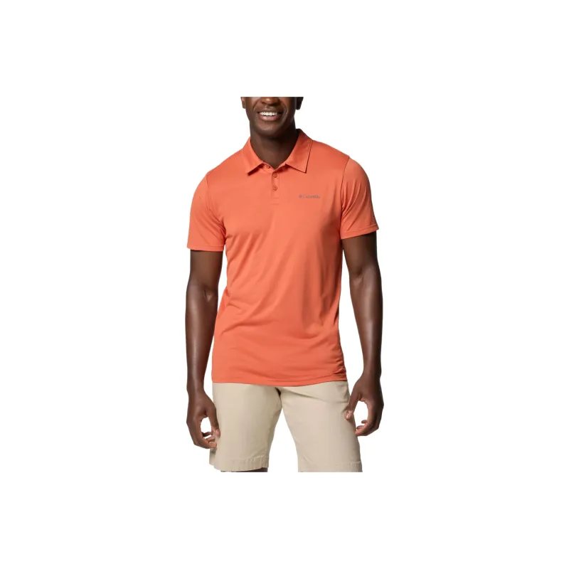 Columbia Hike Polo Shirts Men Orange-0