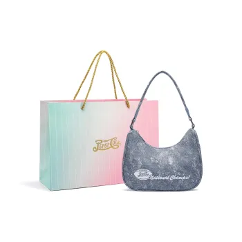 Pepsi PU Shoulder Bag Women's Denim Blue/Silver