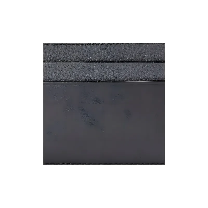 LOEWE Cow Leather Card Holder Unisex Anthracite & Black-4