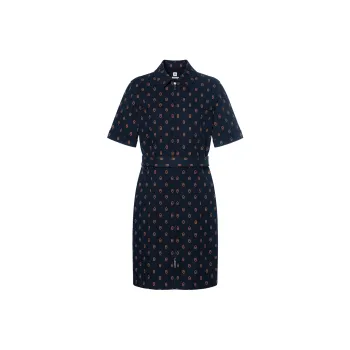 HERMES SS25 Short Sleeved Dress Women's Blue