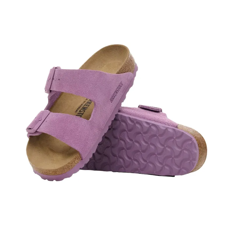 Birkenstock Arizona EVA Abrasion Resistant Slide Slippers Unisex Light Purple Narrow-4