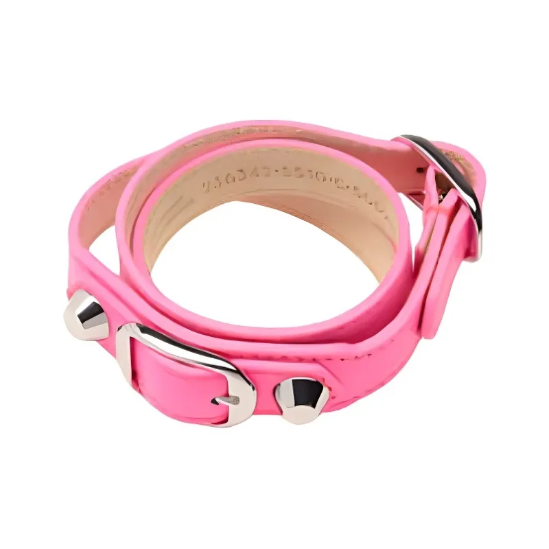 Balenciaga Lambskin Bracelets Women's Rose Red-1