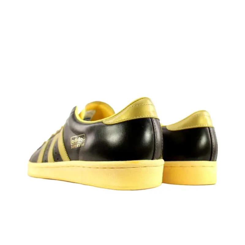 Adidas Superstar Series Anti Slip Wear Resistant Low Top Skateboard Shoes Unisex Black Green-3