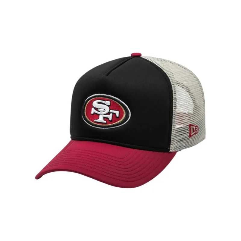 New Era x NFL Polyester Baseball Caps Unisex Black/Scarlet-0