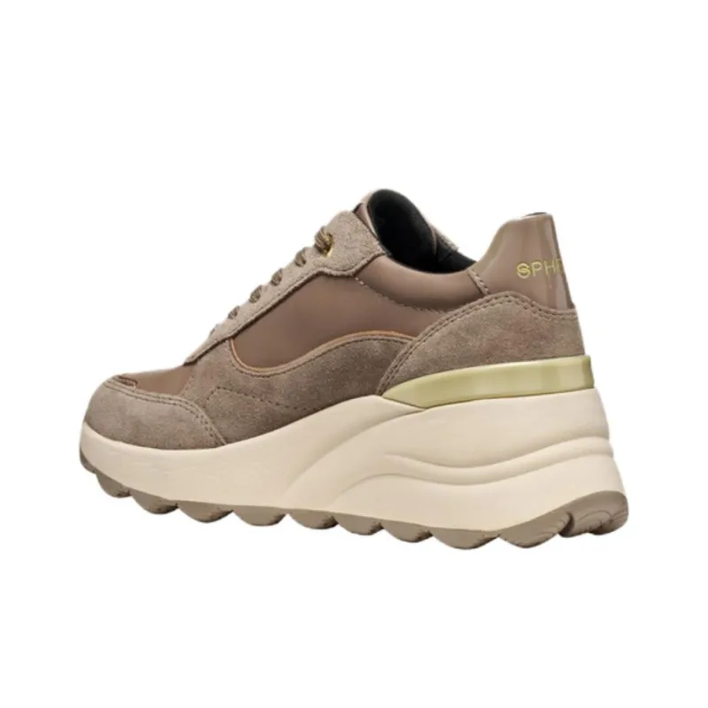 GEOX Spherica Ec13 Low Top Casual Shoes Women's Taupe-4
