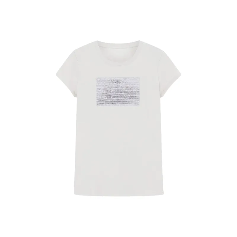 ARMANI EXCHANGEAE SS25 Regular T Shirt Women's White-0