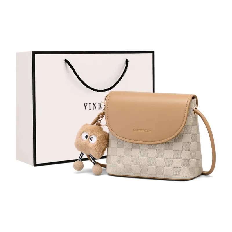 VINEY Cow Leather Shoulder Bag, Crossbody Bag, Cell Phone Pouch Regular Women's Elephant Gray-4