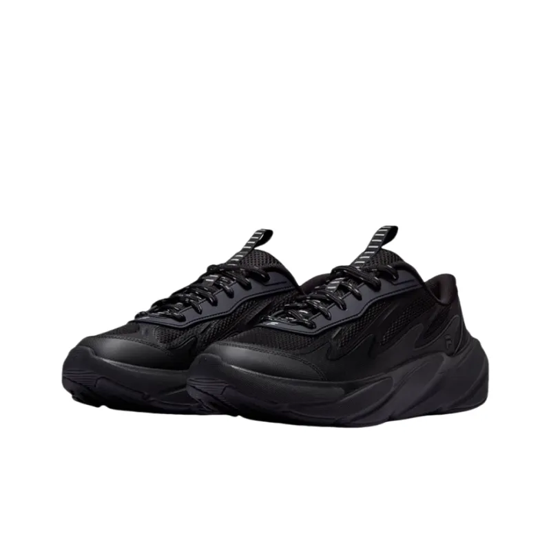 FILA FUSION STORMY Shoes Abrasion Resistant Breathable Low Top Casual Shoes Women's Black-1