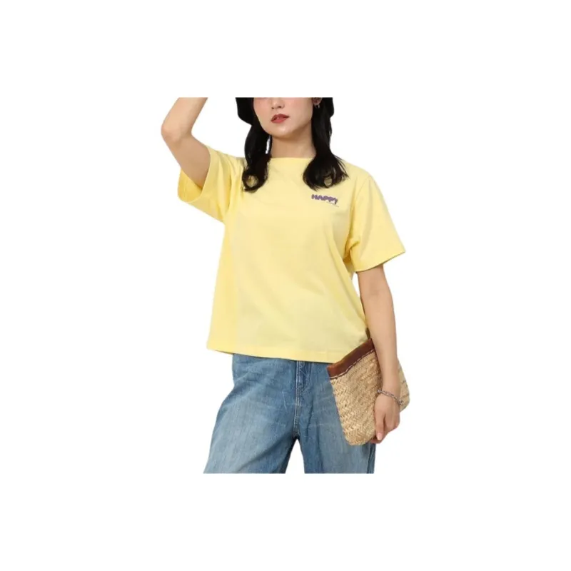 Champion T Shirt Women's Yellow-0