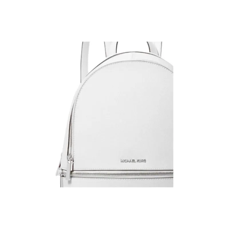 MICHAEL KORS Leather Backpack Medium Size Unisex White-2