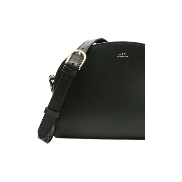 A.P.C Calfskin Shoulder Bag Women's Black-2