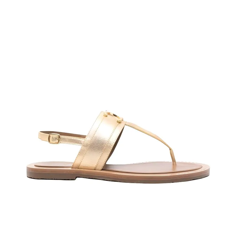 CELINE One Strap Sandals Women's Gold-1