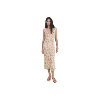MANGO Sleeveless Dresses Women's Light Beige
