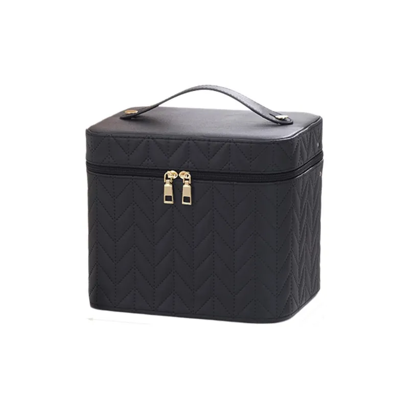 MUYAXUAN Portable Travel Dust Resistant Cosmetics With Light Up Makeup Bag-0