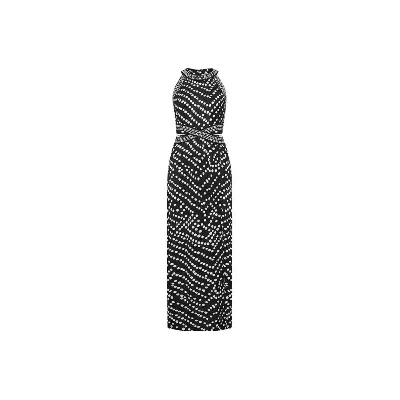 Diane Von Furstenberg FW25 Sleeveless Dress Women's Black-0