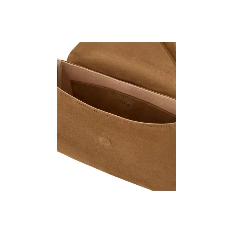 AMANI Suede Handbag Trumpets Women's Brown-3