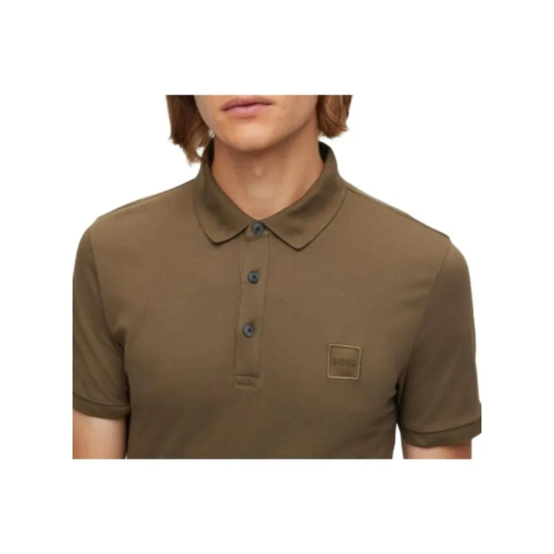 HUGO BOSS Polo Shirt Men's Khaki Green-4