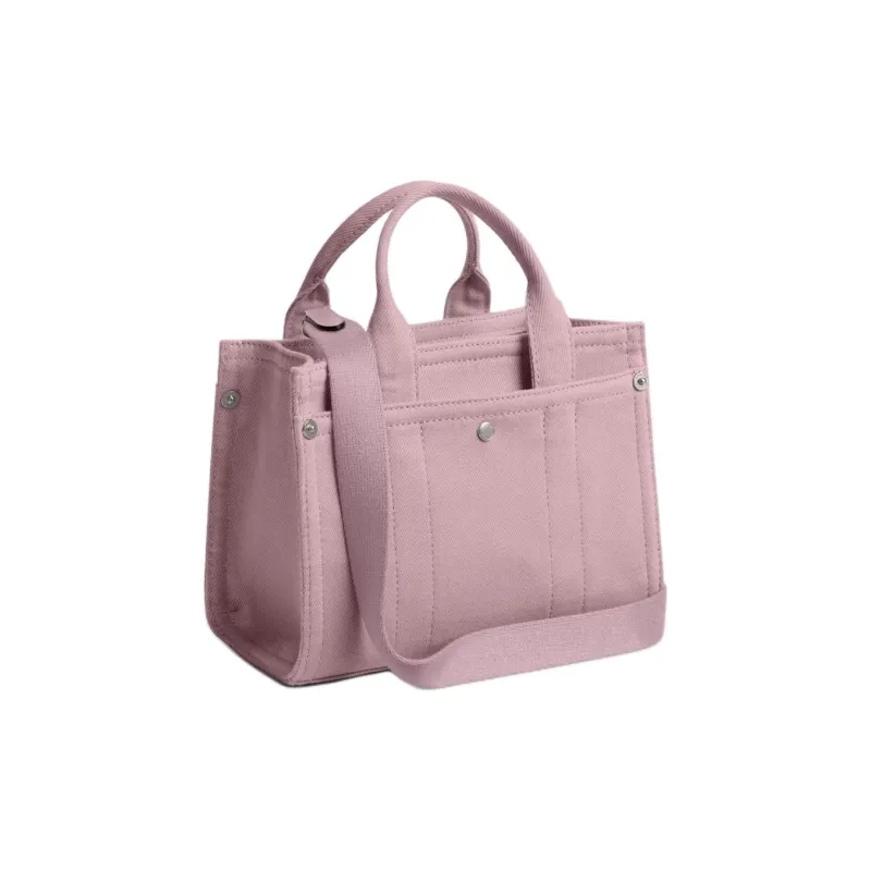 COACH Cargo Denim Fabric Tote Bag, Shopping Bag, Shoulder Bag, Crossbody Bag, Handbag Trumpets Women's Pink-1