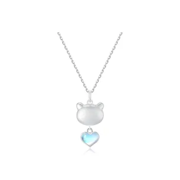 CAREBEARS S925 Silver Necklaces Women's