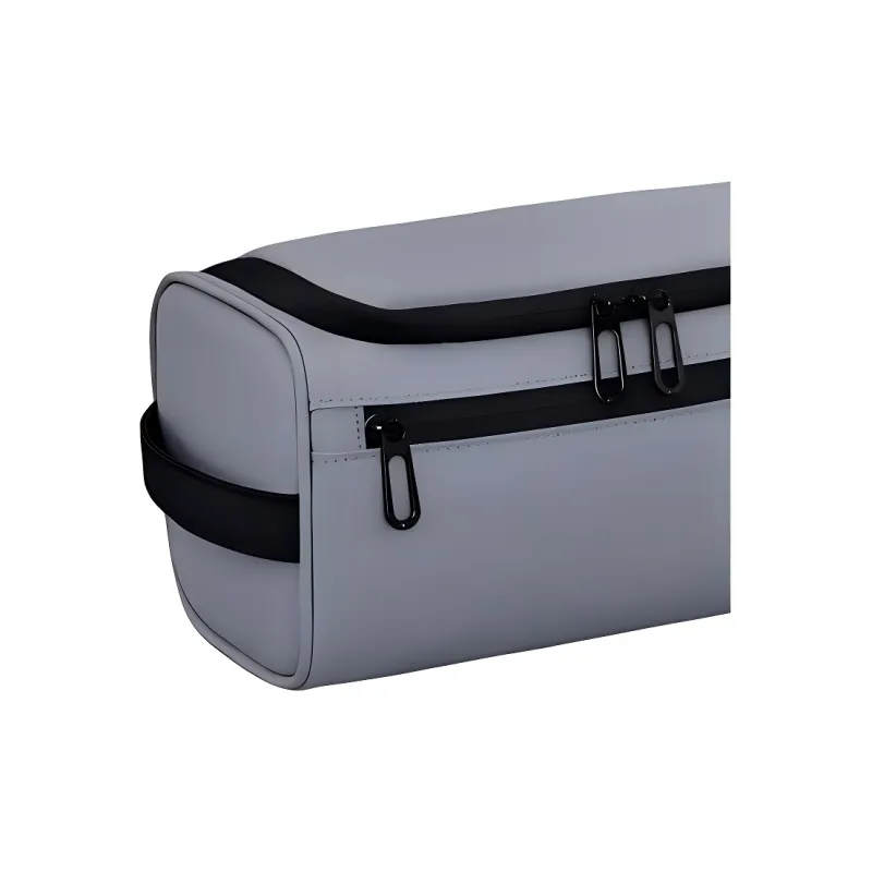 LETOO Membrana Dermalis Toiletry Bag, Travel Storage Bag Regular Unisex Gray Black-4