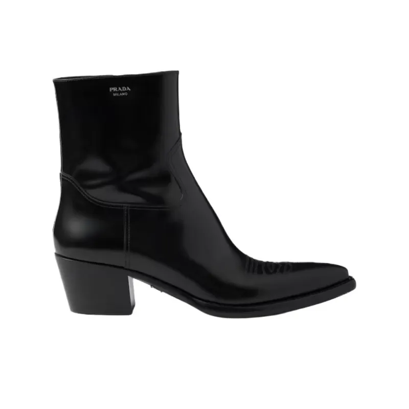 PRADA Ankle Boots 4.5cm Women's Black-1