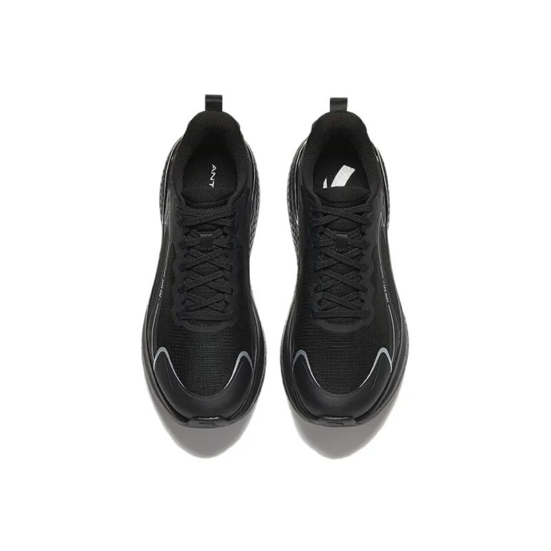 Anta Cloud Qidan Shock Absorbers Rebound Low Top Casual Running Shoes Men's Black-2