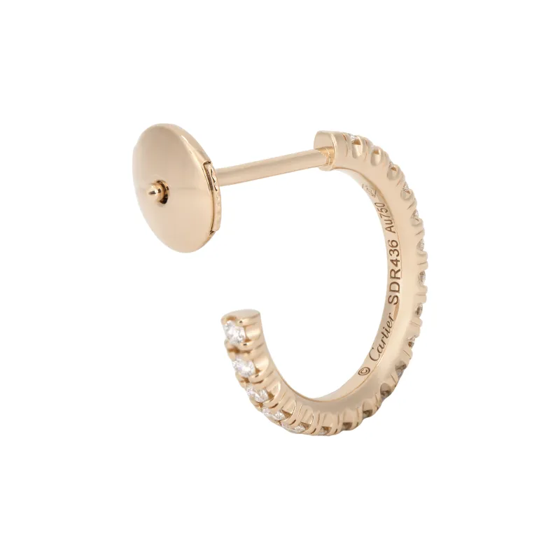 CARTIER 18K Rose Gold Earrings Women's Rose Gold-3