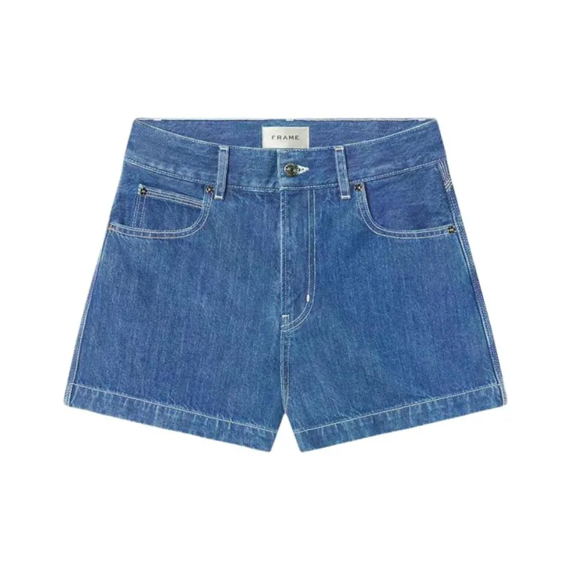 FRAME Denim Shorts Women's Dark Blue GRPH 4009475-0