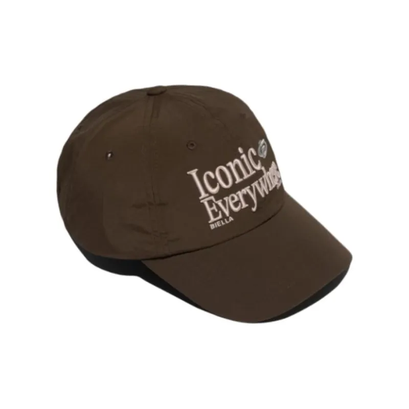 FILA Nylon Baseball Caps Unisex Umber-1