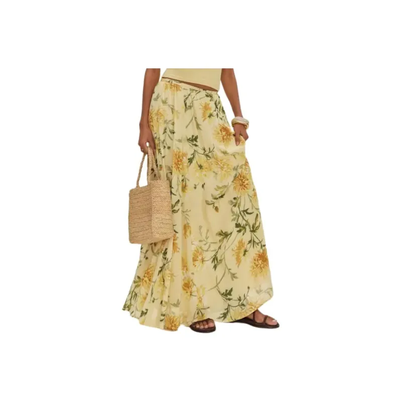 REFORMATION Gemma Skirt Casual Long Skirt Women's-0