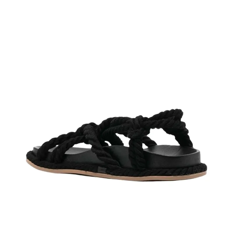 Ulla Johnson Suri One Strap Sandals 3cm Women's Black-3