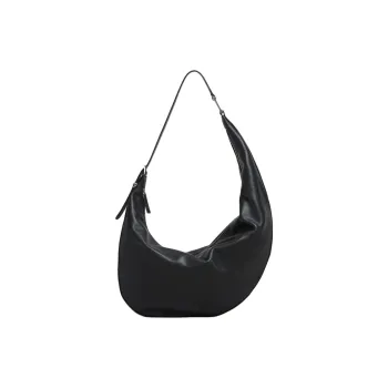MARNI Calfskin Crescent Bag Shoulder Bag Medium Size Women's Black