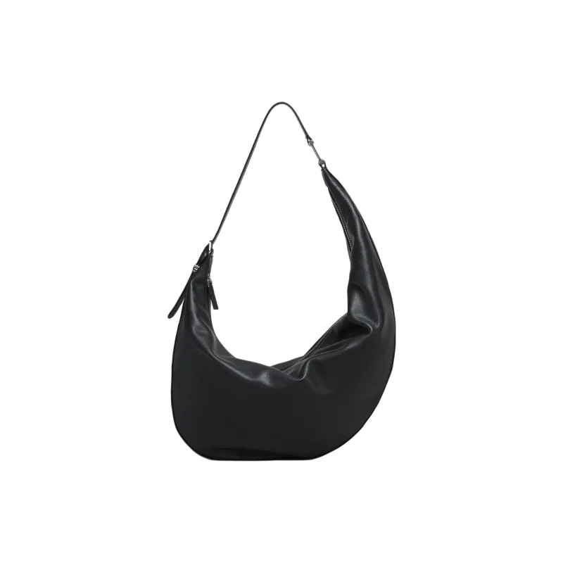 MARNI Calfskin Crescent Bag Shoulder Bag Medium Size Women's Black-0