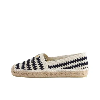 PRADA Crochet Espadrilles Women's Marine Blue