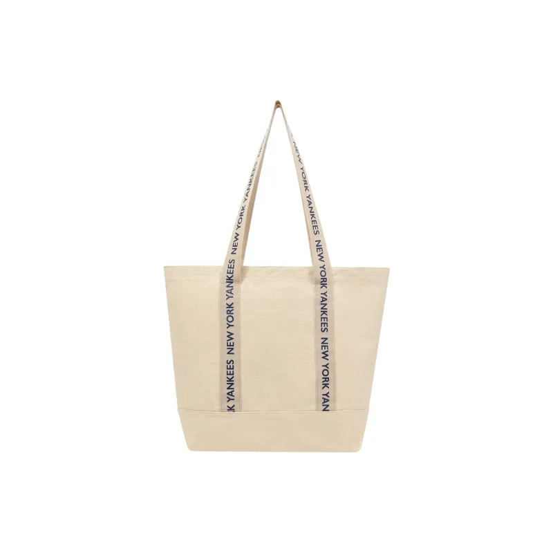 New Era Cotton Tote Bag, Shopping Bag, Handbag, Shoulder Bag Unisex Cream-2