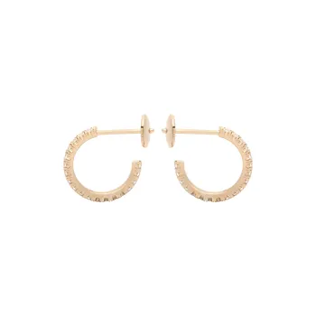 CARTIER 18K Rose Gold Earrings Women's Rose Gold