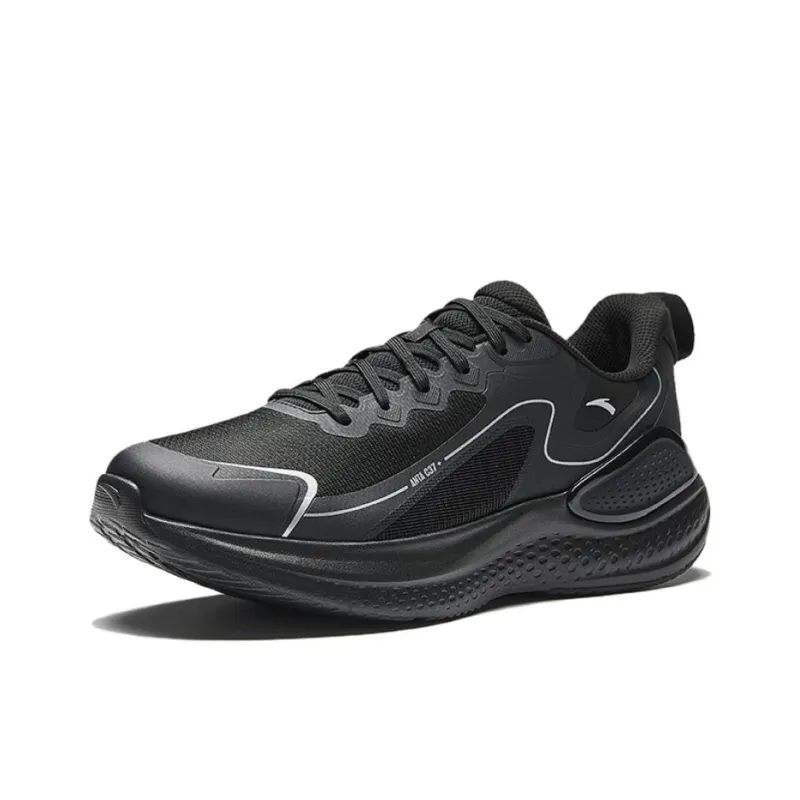 Anta Cloud Qidan Shock Absorbers Rebound Low Top Casual Running Shoes Men's Black-1