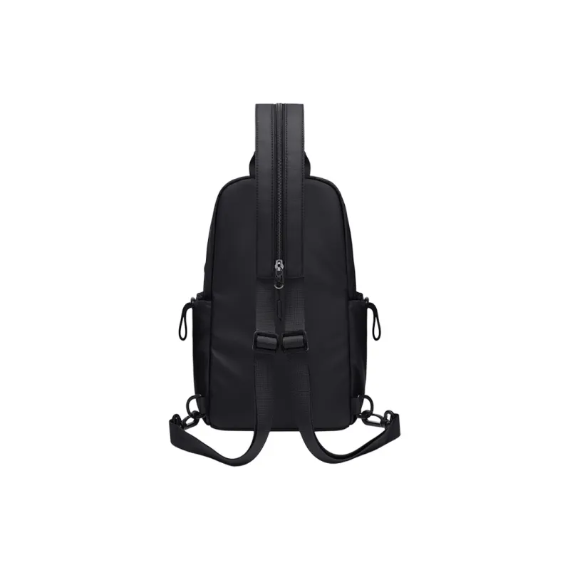 GOLF Fabric Double Shoulder Sling Bag Men's Black/Antler Brown-3