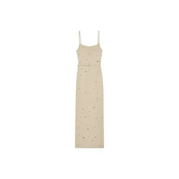 Bebe Slip Dresses Women's Light Gold