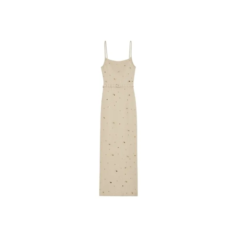 Bebe Slip Dresses Women's Light Gold-0
