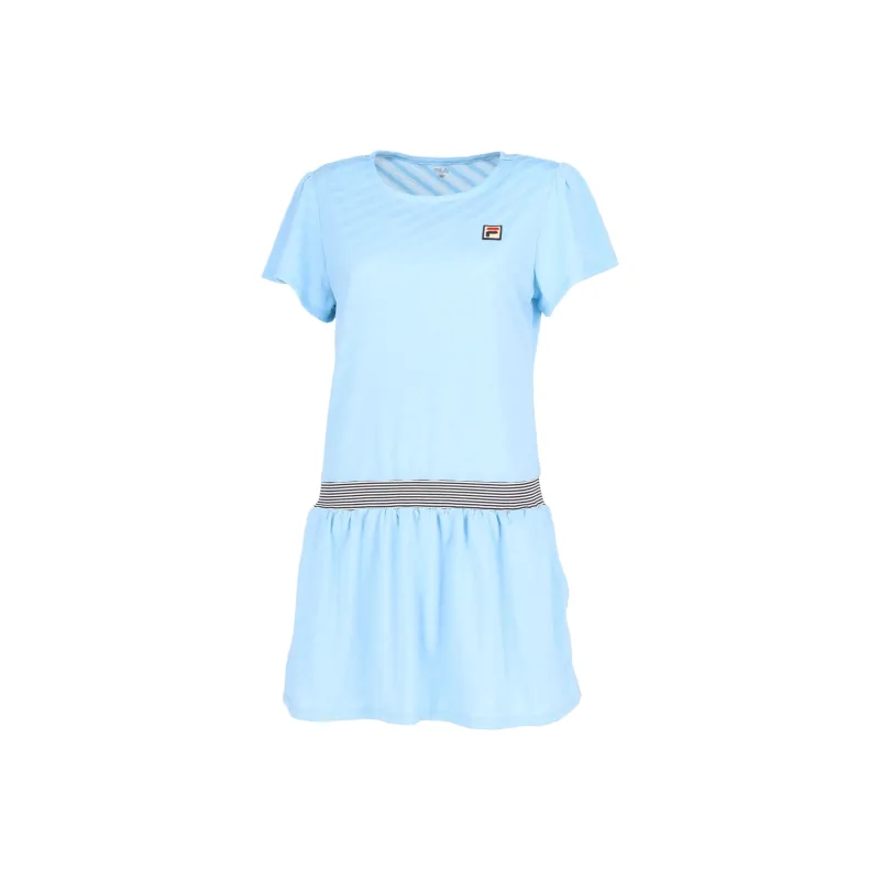 FILA TENNIS Short Sleeved Dress Women's Blue-0