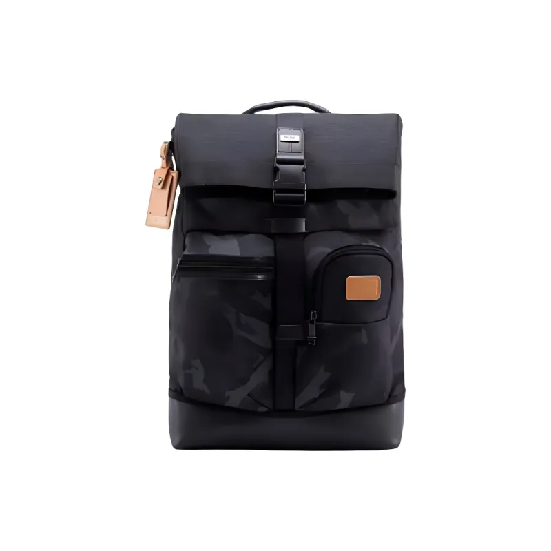 TUMI Nylon Backpack Unisex Camouflage Gray-0